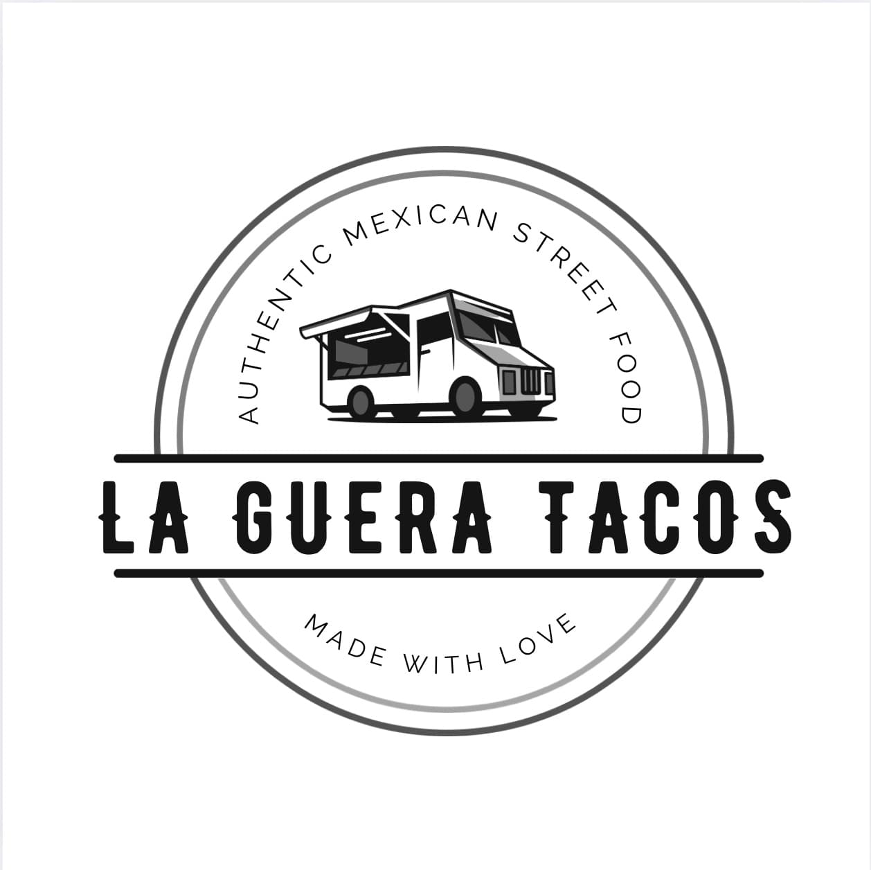 La Guera Tacos white logo